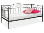 Masivna postelja TUB. Elegantnega videza za moderno spalnico. Kovinsko ogrodje. Dimenzija postelje je 90 x 200 cm. V ceno je vključen POSTELJNI POD. Barva: -