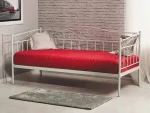 Masivna postelja TUB. Elegantnega videza za moderno spalnico. Kovinsko ogrodje. Dimenzija postelje je 90 x 200 cm. V ceno je vključen POSTELJNI POD. Barva: -