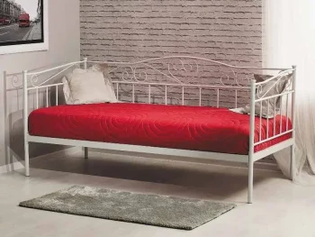 Masivna postelja TUB. Elegantnega videza za moderno spalnico. Kovinsko ogrodje. Dimenzija postelje je 90 x 200 cm. V ceno je vključen POSTELJNI POD. Barva: -