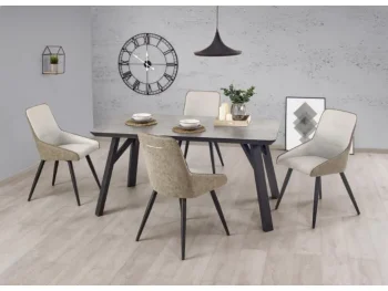 Moderna miza HALI bo poživela vsako kuhinjo. Miza je kvalitetna ter stabilna. Barva: - beton/črna Dimenzije: -širina: 160cm -globina: 90cm -višina: