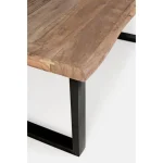 Kuhinjska miza NOTTINGHAM 180X90 je elegantna miza, ki je primerna za vsak prostor. Mizna plošča je narejena iz akacijevega lesa z kovinskimi nogami. S
