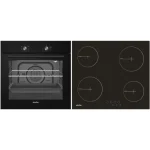 Kuhinjski blok CALIFORNIA 270 cm z vgradnimi aparati je izdelana iz oplemenitenih ivernih plošč debeline 16 mm, oblečena v dekor, kateri jo ščiti pred