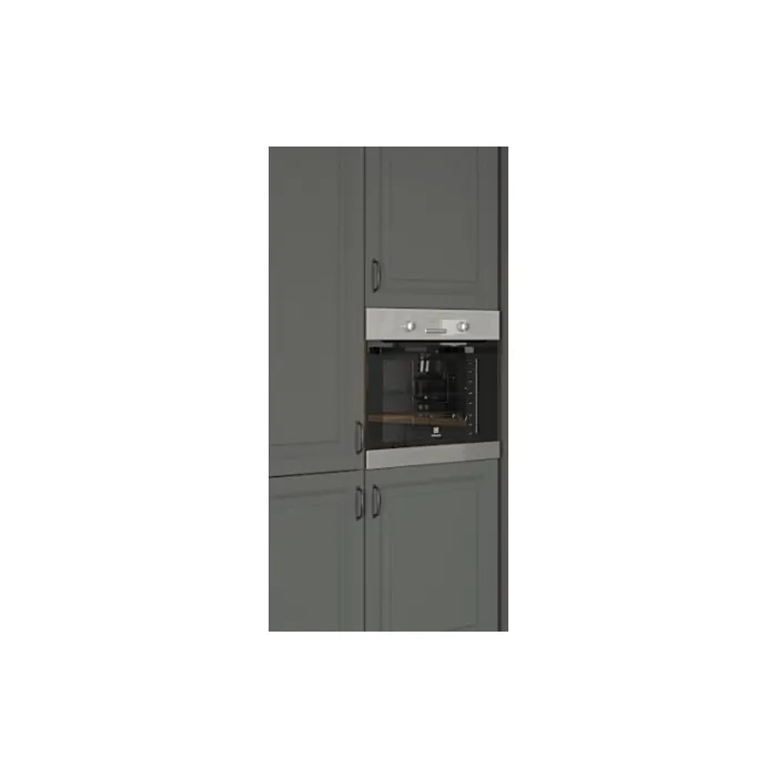 Kuhinjski blok LUIZA 350 cm je dobavljiva v sivi barvi. Debelina delovnega pulta je 38 mm. Kuhinja je izdelana iz oplemenitenih ivernih plošč debeline 16
