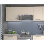 Kuhinjski blok NAJA VANILIJA 200 cm je dobavljiv v vanilija/sonoma barvi. Korpusi so iz laminirane plošče debeline 16 mm. Laminirane plošče so