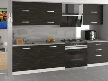 Osvežite svojo kuhinjo z modernim kuhinjskim blokom TAURI 2 180. Dobavljiv je v dveh različnih barvah. Delovni pult ni v enem kosu. V ceno je vključen le