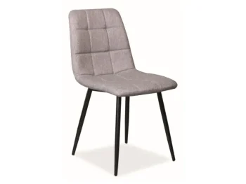 Kuhinjski stol EMILIJA je narejen iz kvalitetne tkanine ter podnožje je iz kovine v črni mat barvi. Material: - Kovina - Blago Dimenzije: - širina: 47 cm -