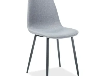 Kuhinjski stol FOXY 3 je klasično in elegantno oblikovan. Tanke noge so iz kovine v črni mat barvi, tako je stol hkrati eleganten kakor tudi trpežen in