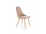 Kuhinjski stol JELKA je sodoben stol iz kvalitetnih materialov. Nogice so narejene iz kovine v videzu lesa. Kar daje stolu stabilnost in vzdržnost. Stol je