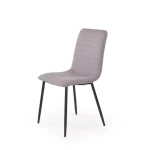 Kuhinjski stol NEVADA je preprost, eleganten in sodoben. Noge so kakovostne in stabilne, izdelane iz kovine v črni barvi. Sedišče je mehko in udobno saj je