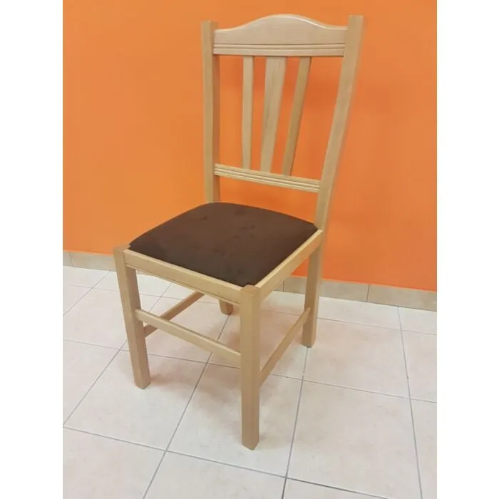 Kuhinjski stol SILVANA Stol SILVANA je eden najbolj prodajanih kuhinjskih stolov, ki s svojim dizajnom dopolnjuje različne ambiente. Izdelan je iz masivnega bukovega lesa, kar mu