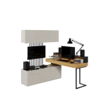 Mladinska soba SIMPL 3 je odlična ponudba za tiste, ki želijo sobo urediti v dizajnerskem in brezčasnem stilu. Komplet je sestavljen iz sedmih elementov: 1