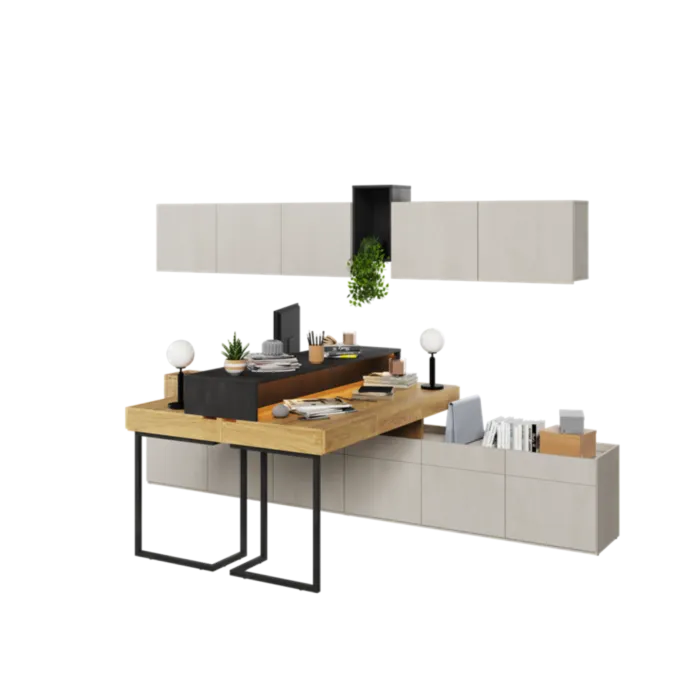 Mladinska soba SIMPL 4 je odlična ponudba za tiste, ki želijo sobo urediti v dizajnerskem in brezčasnem stilu. Komplet je sestavljen iz devetih elementov: