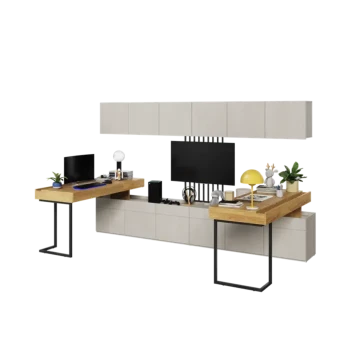 Mladinska soba SIMPL 5A je odlična ponudba za tiste, ki želijo sobo urediti v dizajnerskem in brezčasnem stilu. Komplet je sestavljen iz sedmih