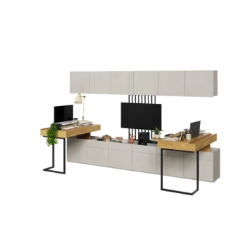 Mladinska soba SIMPL 5B je odlična ponudba za tiste, ki želijo sobo urediti v dizajnerskem in brezčasnem stilu. Komplet je sestavljen iz sedmih elementov: 2