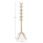Obešalnik DAIKI je narejen iz lesa- hrast. Dimenzije: širina: 60cm globina: 60cm višina: 169cm