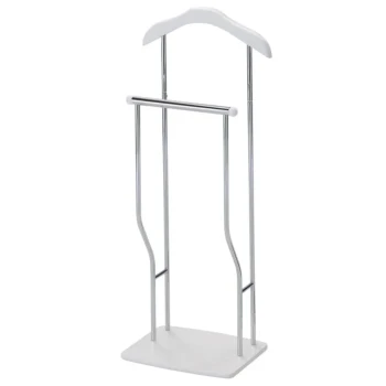 Praktičen kovinsko leseni obešalnik, primeren za vsak prostor. Barva: bela / krom Višina: - 107 cm