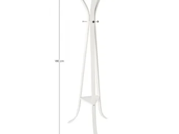 Obešalnik TRIOMPHE bela je narejen iz kovine in je bele barve. Material: - Kovina Barva: - Bela Dimenzije: širina: 60cm globina: 60cm višina: 180cm