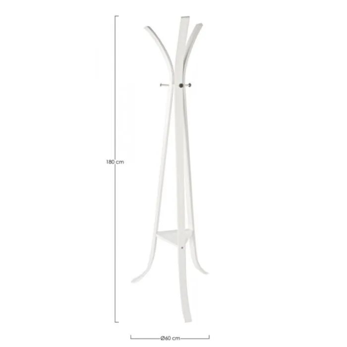 Obešalnik TRIOMPHE bela Obešalnik TRIOMPHE bela je narejen iz kovine in je bele barve. Material: - Kovina Barva: - Bela Dimenzije: širina: 60cm globina: 60cm višina: 180cm