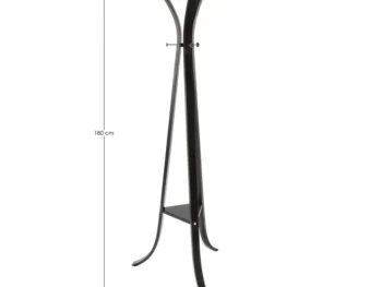 Obešalnik TRIOMPHE črna je narejen iz kovine in je črne barve. Material: - Kovina Barva: - Črna Dimenzije: širina: 60cm globina: 60cm višina: 180cm