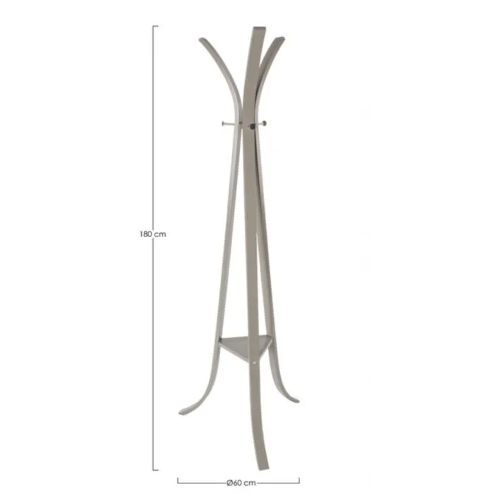 Obešalnik TRIOMPHE taupe Obešalnik TRIOMPHE taupe je narejen iz kovine in je taupe barve. Material: - Kovina Barva: - Taupe Dimenzije: širina: 60cm globina: 60cm višina: 180cm