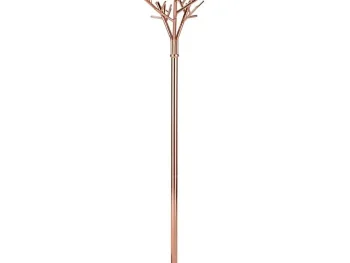 Praktičen obešalnik WINN, primeren za vsak prostor. Narejen je iz kromiranega jekla v barvi bakra. Dimenzija : - Fi: 40 cm - V: 180 cm Barva: - baker