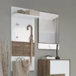 Obešalnik VIŠNJA je narejen iz odličnih materialov. Na voljo imate 4 kljukice. Dobavljiv je v hrast / beli visoki sijaj barvi. Dimenzije: Š: 70 cm x G: 13