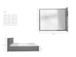 Oblazinjena postelja SORA 160x200 – predstavitvena slika
