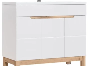Kopalniški blok ALI je možno naročiti v kompletu (kopalniški bloki ALI) ali pa po posameznih elementih po vaši izbiri. Omarica pod umivalnikom ALI 100D je