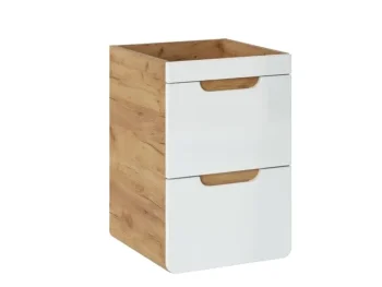 Kopalniški blok BUBA je možno naročiti v kompletu (kopalniški bloki BUBA) ali pa po posameznih elementih po vaši izbiri. Omarica pod umivalnikom BUBA 40D