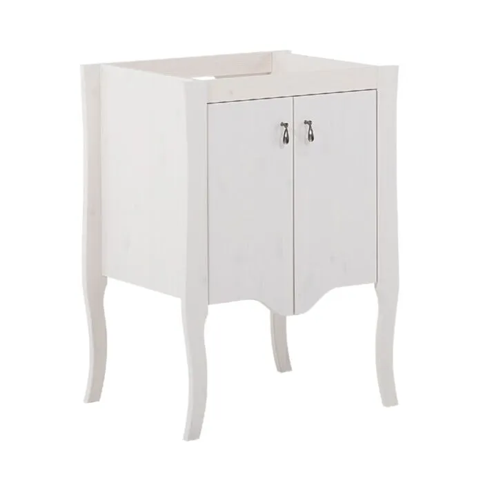 Omarica pod umivalnikom LIZA 60D Kopalniški blok LIZA je možno naročiti v kompletu ali pa po posameznih elementih po vaši izbiri. Omarica pod umivalnikom LIZA 60D je sodobna in elegantna