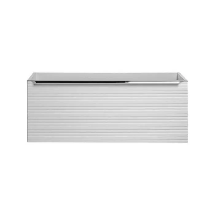 Omarica za umivalnik AURORA 90 cm je narejena iz kvalitetne laminirane plošče. Ta kolekcija je posebna, ker uporablja horizontalno rezkanje front. Ima