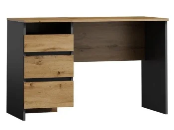 Pisarniška miza BIBAS, je eleganten kos pohištva, ki popestri vaš prostor. Je zelo priročen in eleganten. Narejena je iz laminirane plošče v barvi