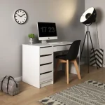 Značilnosti TEREZA pisarniške mize je sodobni dizajn, primeren za vsak prostor. Dobavljiva je v beli barvi. Barva: - Bela Dimenzija: - D: 120 cm x Š: 55 cm