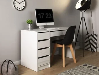 Značilnosti TEREZA pisarniške mize je sodobni dizajn, primeren za vsak prostor. Dobavljiva je v beli barvi. Barva: - Bela Dimenzija: - D: 120 cm x Š: 55 cm