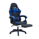 Pisarniški gaming stol DOLY EXTRA v modro črnem umetnem usnju je narejen za udobje prav vsakega posameznika, ki preživi dlje časa za pisarniško mizo.