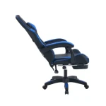 Pisarniški gaming stol DOLY EXTRA v modro črnem umetnem usnju je narejen za udobje prav vsakega posameznika, ki preživi dlje časa za pisarniško mizo.