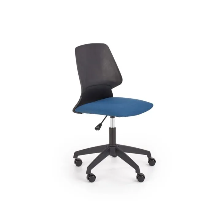 Pisarniški stol GRAD moder Pisarniški stol GRAD je nastavljiv po višini in primeren za otroške ali mladinske sobe. Barve: - Modra/črna Dimenzija: - G:50 x V:84/94 x Š:47 cm
