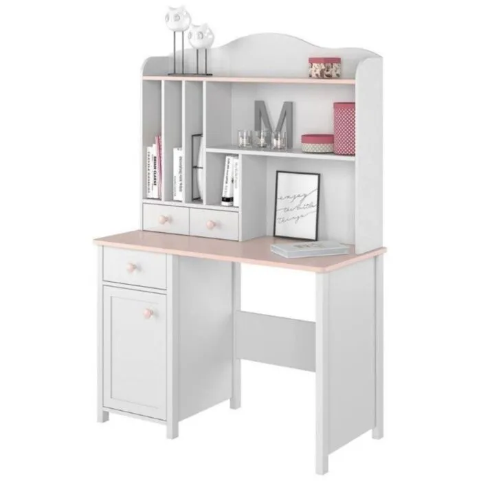 Polica LINA je odličen dodatek h pisani mizi LINA. Polica LINA je podaljšek s funkcionalnimi policami in prostorom za spravljanje stvari. Podaljšek ima dva