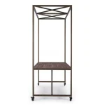 Poličnik C-TETTO 180X220H ima okir iz jekla, ploščo iz jelovine in MDF-ja. Material: - Jeklo - MDF - Jelka Barva: - Črn okvir - Leseni vzorec Dimenzije: