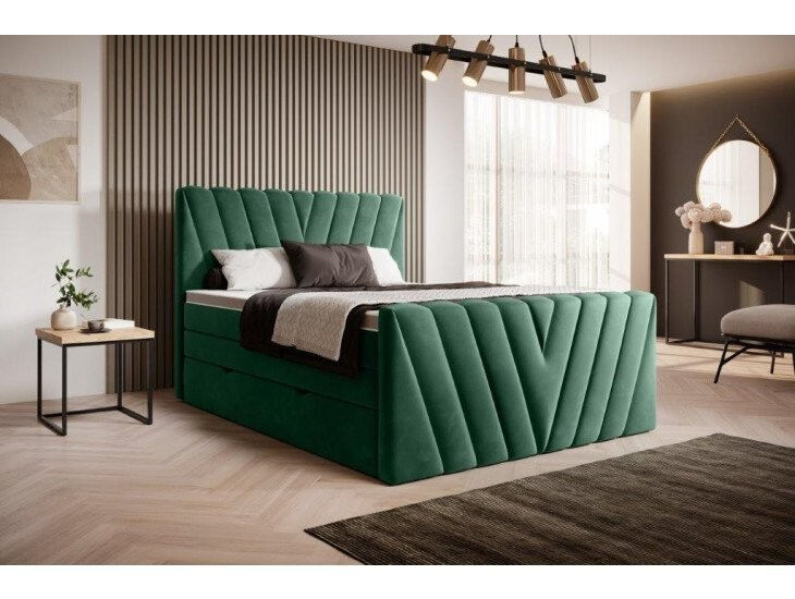 Postelja ANDY Naj bo vaša spalnica prijeten kotiček, kjer se boste počutili odlično s posteljo ANDY. Celotno ležišče je sestavljeno iz trajno pritrjene vzmetnice