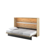 Postelja v omari BALONČEK je praktična in modna vodoravna postelja za v otroško ali mladinsko sobo. Primerna je za vzmetnico širine 120 cm in se lahko