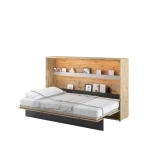 Postelja v omari BALONČEK je praktična in modna vodoravna postelja za v otroško ali mladinsko sobo. Primerna je za vzmetnico širine 120 cm in se lahko