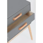 Predalnik ORDINARY 3C siva je eleganten kos pohištva, ki popestri vašo prostor. Noge so narejene iz borovega lesa z MDF ploščo. Predali so narejeni iz lesa