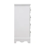 Predalnik BLANC 4C L je narejen iz MDF-ja, ima zaključek bele mat barve. Ročaji so iz polismole. S svojo obliko doda prostoru poseben čar elegance.