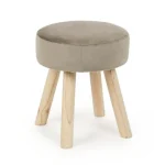 Tabure ADELINE taupe ima okvir iz borovega lesa in MDF-ja, prevleka je iz poliestra z žametnim učinkom. Material: - Les - Poliester Barva: - Les - Taupe