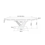 Raztegljiva jedilna miza SILIJA je elegantna in priročna jedilna miza, ki se odlično poda v vsak prostor. Mizna plošča je narejena iz kakovostne keramike v