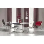 Raztegljiva jedilna miza ANA MARIJA, bo prinesla svežino in eleganco v vaš prostor. Miza je izdelana iz kakovostnega laminiranega MDF - ja ter lakiranega MDF