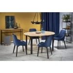 Raztegljiva jedilna miza GORAN je narejena iz kakovostnih materialov. Je sodobna, elegantna in stabilna. Dimenzije: - D: 102/142 x G: 102 x V: 76 cm Material: