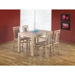 Raztegljiva jedilna miza MAURO sonoma je narejena iz kakovostnih materialov. Je sodobna, elegantna in stabilna. Dimenzije: - D: 118/158 x G: 75 x V: 76 cm