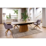 Raztegljiva jedilna miza MONAKO je elegantna in moderna miza. Miza ima funkcijo raztezanja. Lahko jo imaste zloženo ali jo raztegnete do dolžine 200 cm. Miza